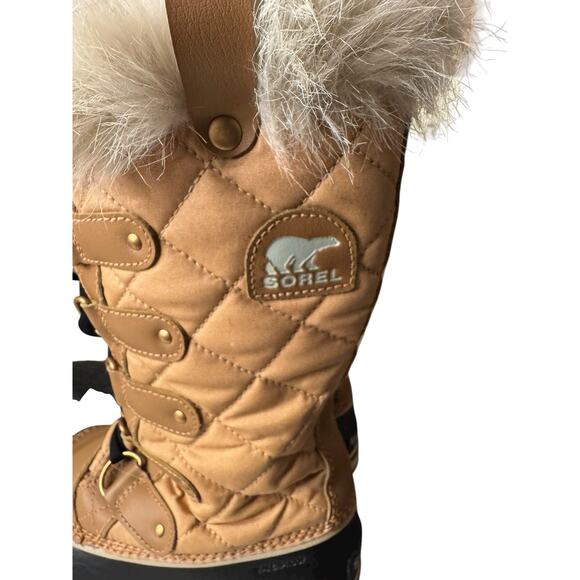 Sorel Women’s Tofino Cate Snow Cold Weather Boots Size 8M Curry Black - Picture 5 of 6
